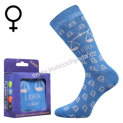 Boma ZODIAC ponožky se znamením zvěrokruhu VÁHY (1 pár)