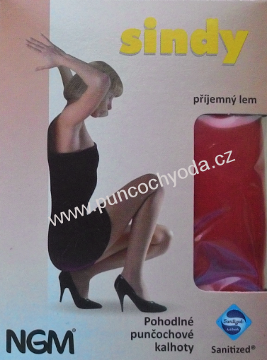 Darren SINDY 15 DEN červené/modré punčochové kalhoty