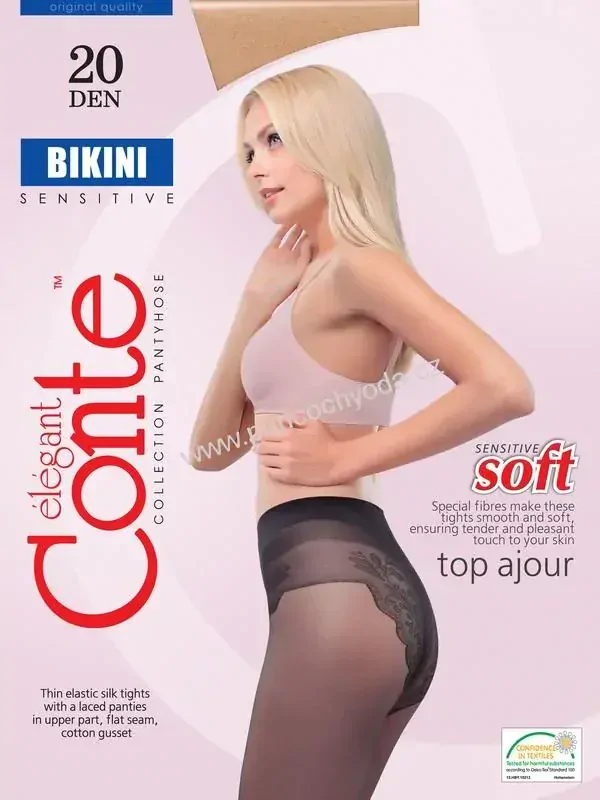 Conte BIKINI 20 DEN plavečkový sed