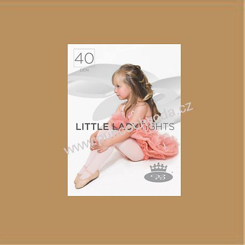 Boma LITTLE LADY tights 40 DEN dětské/dívčí silonové punčocháče zesílený sed a špička