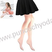 Boma LITTLE LADY tights 40 DEN dětské/dívčí silonové punčocháče zesílený sed a špička