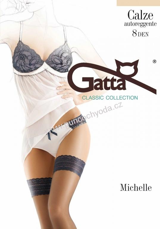 Gatta MICHELLE 8 DEN samodržící punčochy