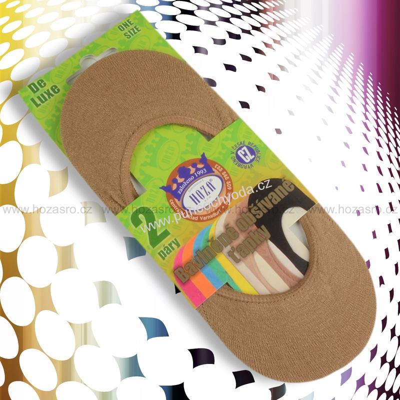 Hoza DE LUXE bavlněné ťapky-balerínky (2 páry)