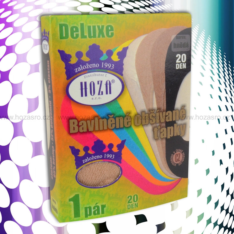 Hoza BAVLNĚNÉ ŤAPKY (balerínky) DELUXE 20 DEN 1 pár