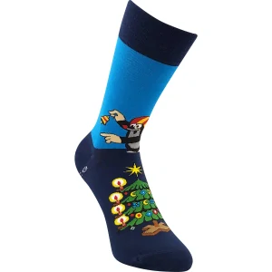 Boma KR 211 společenské ponožky s vánočním obrázkem Krtka (1 pár)