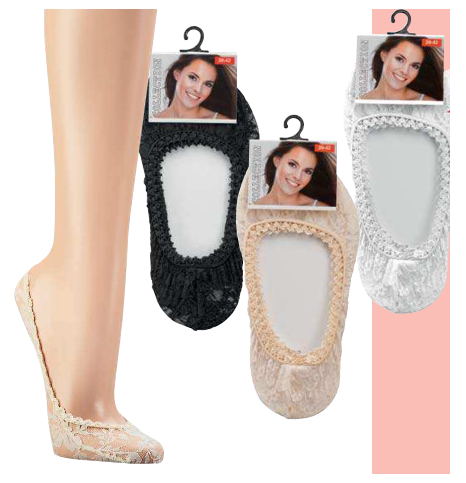 SOCKS 4 FUN 2121 krajkované balerínky