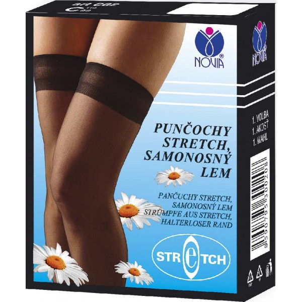 Novia C02 Punčochy stretch, samonosný lem