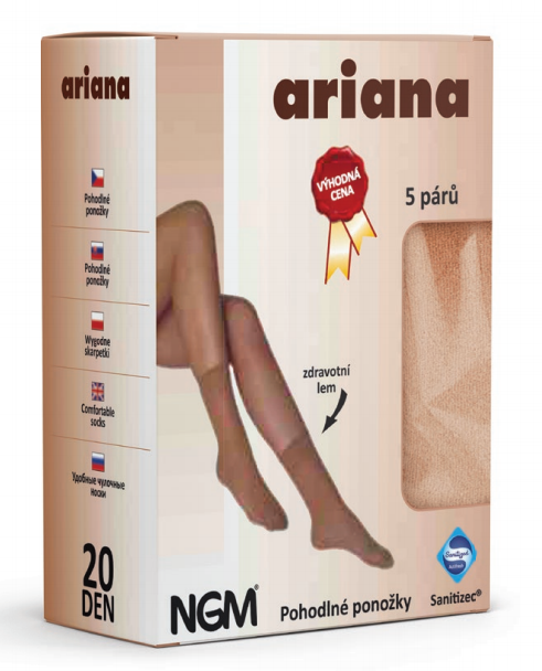 NGM ARIANA silonové ponožky 5 párů