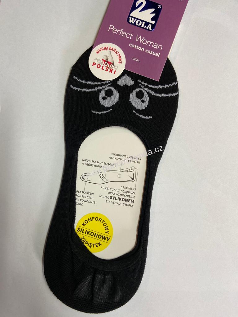 Wola bavlněné balerínky (ťapky) s kočkou