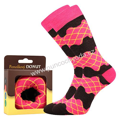 Boma DONUT dámské/pánské vzorované ponožky (1 pár)