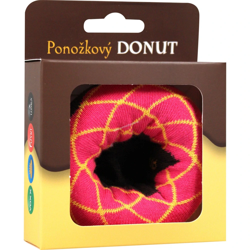Boma DONUT dětské vzorované ponožky v dárkové krabičce