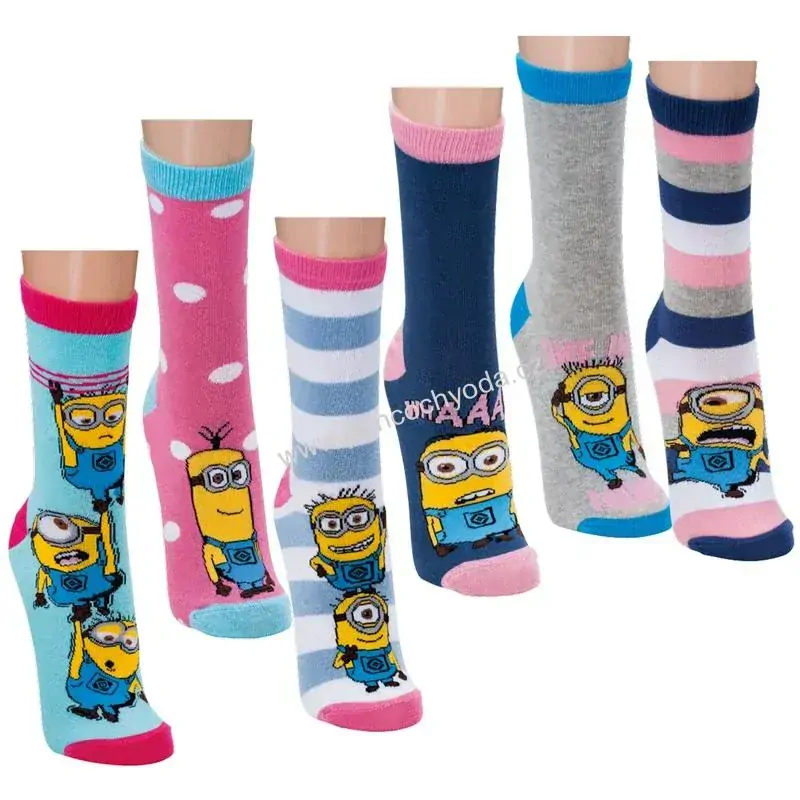 SOCKS 4 FUN 2301 dámské ponožky MIMONI - já padouch (1 pár v balení)