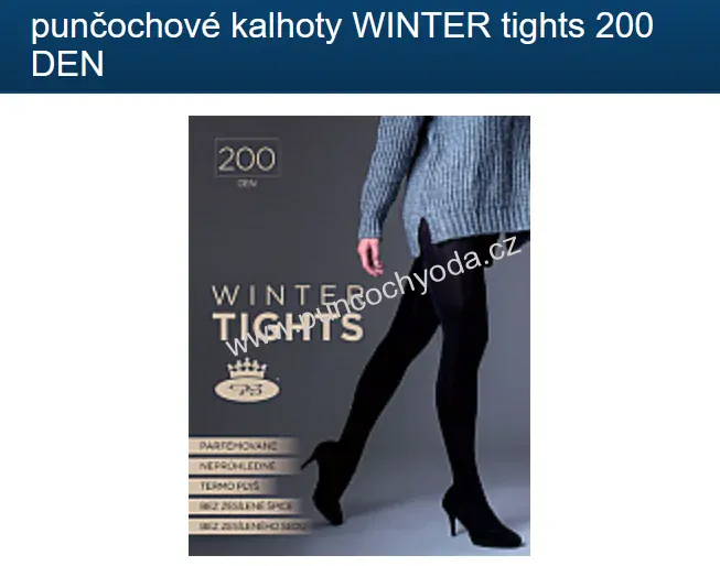 Boma MICRO WINTER 200 DEN punčochové kalhoty