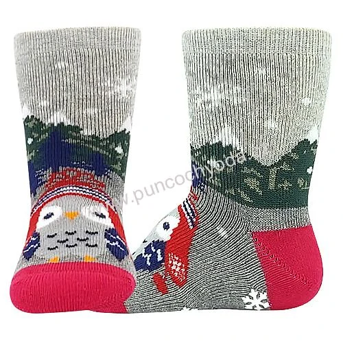 Boma HUHIK ABS kojenecké froté ponožky