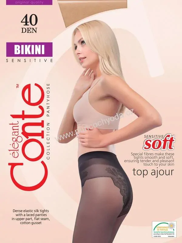 Conte BIKINI 40 DEN plavečkový sed