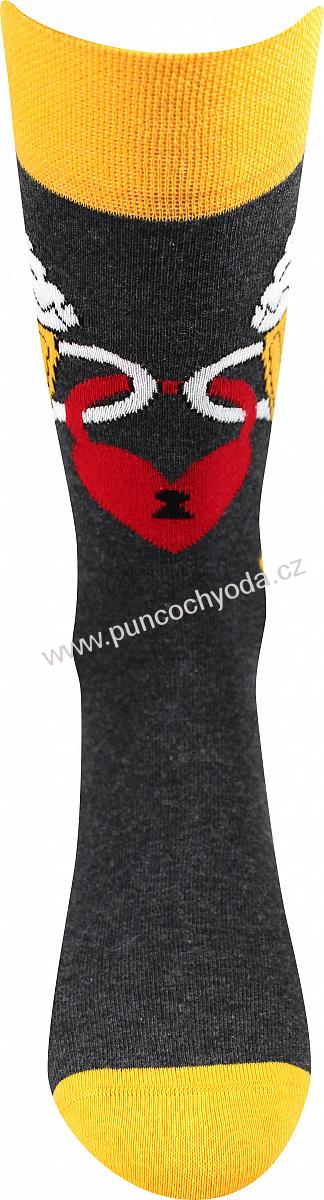 Lonka DEPATE pánské vzorované ponožky (1 pár)