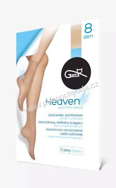 Gatta HEAVEN silonové ponožky (2 páry) ULTRA THIN KNEE-SOCKS