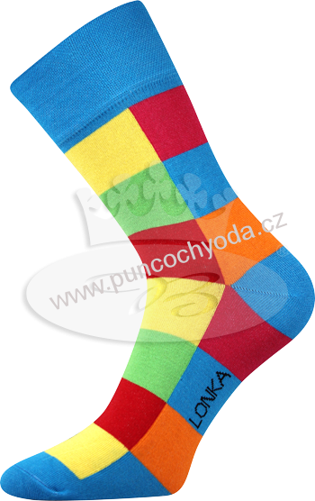 Lonka DECUBE A  pánské vzorované ponožky 