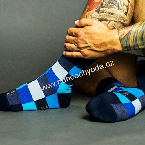 Lonka DECUBE B pánské vzorované ponožky