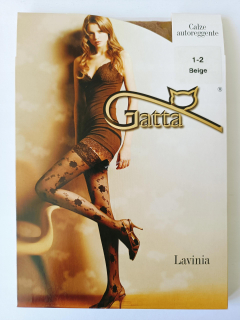 Gatta LAVINIA samodržící vzorované punčochy