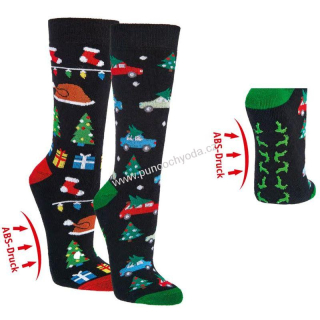 SOCKS 4 FUN 6195 vánoční ponožky s ABS (1 pár)