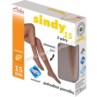 Darren SINDY 15 DEN silonové ponožky 2 páry