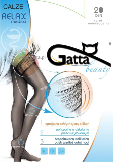 Gatta CALZE RELAX medica 20 den samodržící podpůrné punčochy